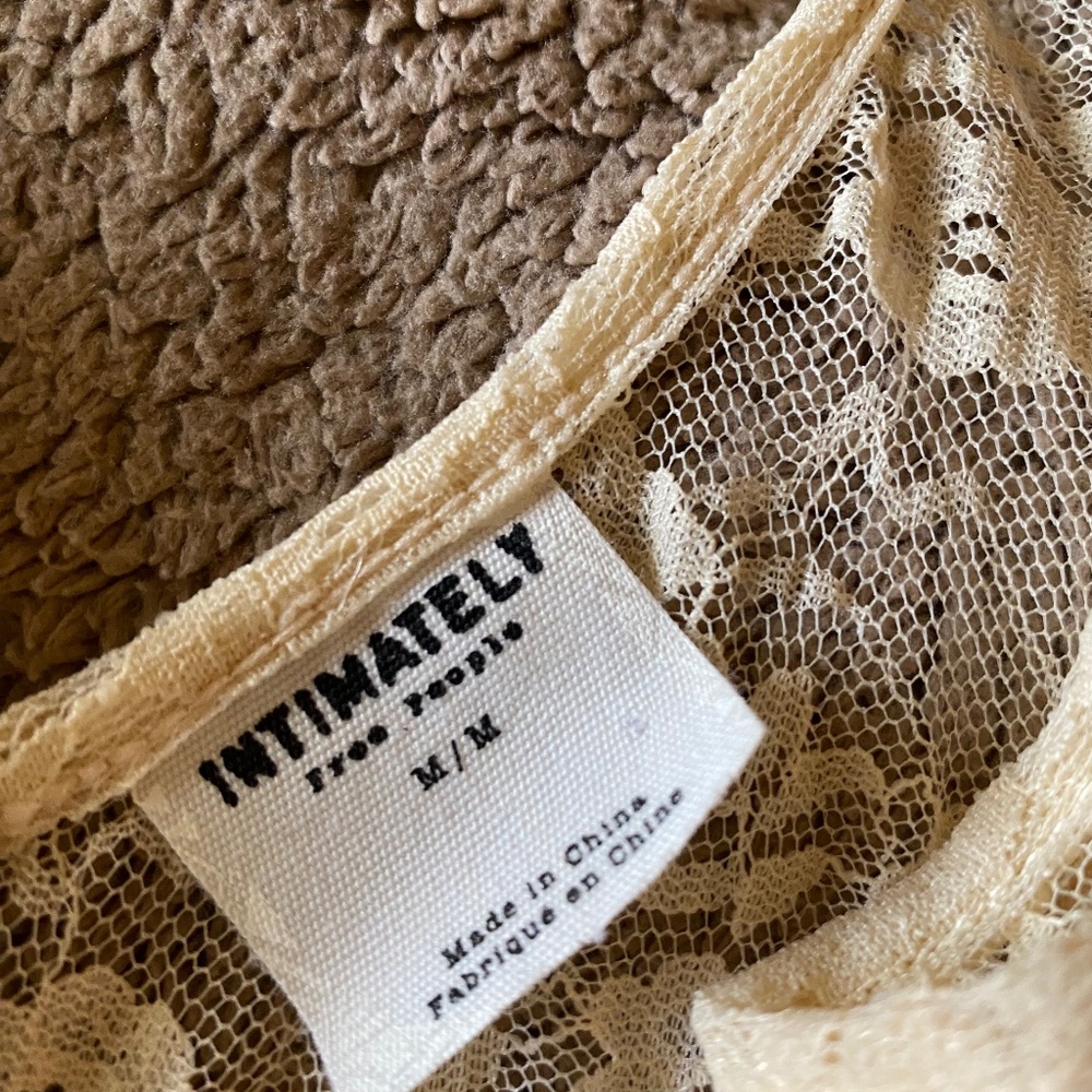 Free People French Courtship Lace Slip Maxi Midi Dress